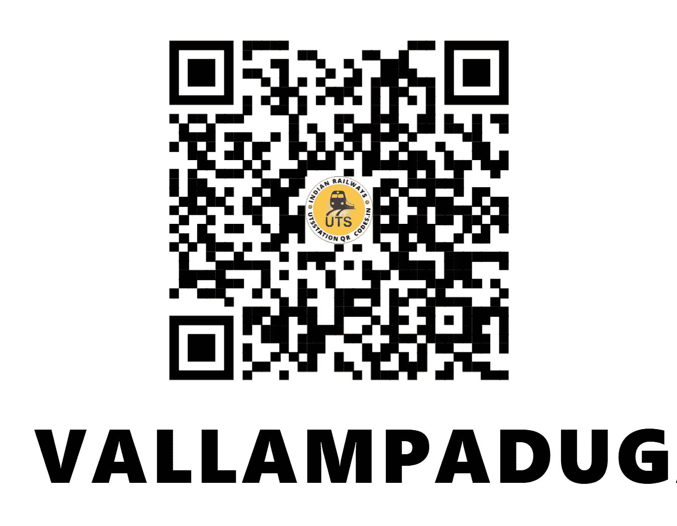 UTS QR Code for VALLAMPADUGAI - VMP (SR - TAMIL NADU)